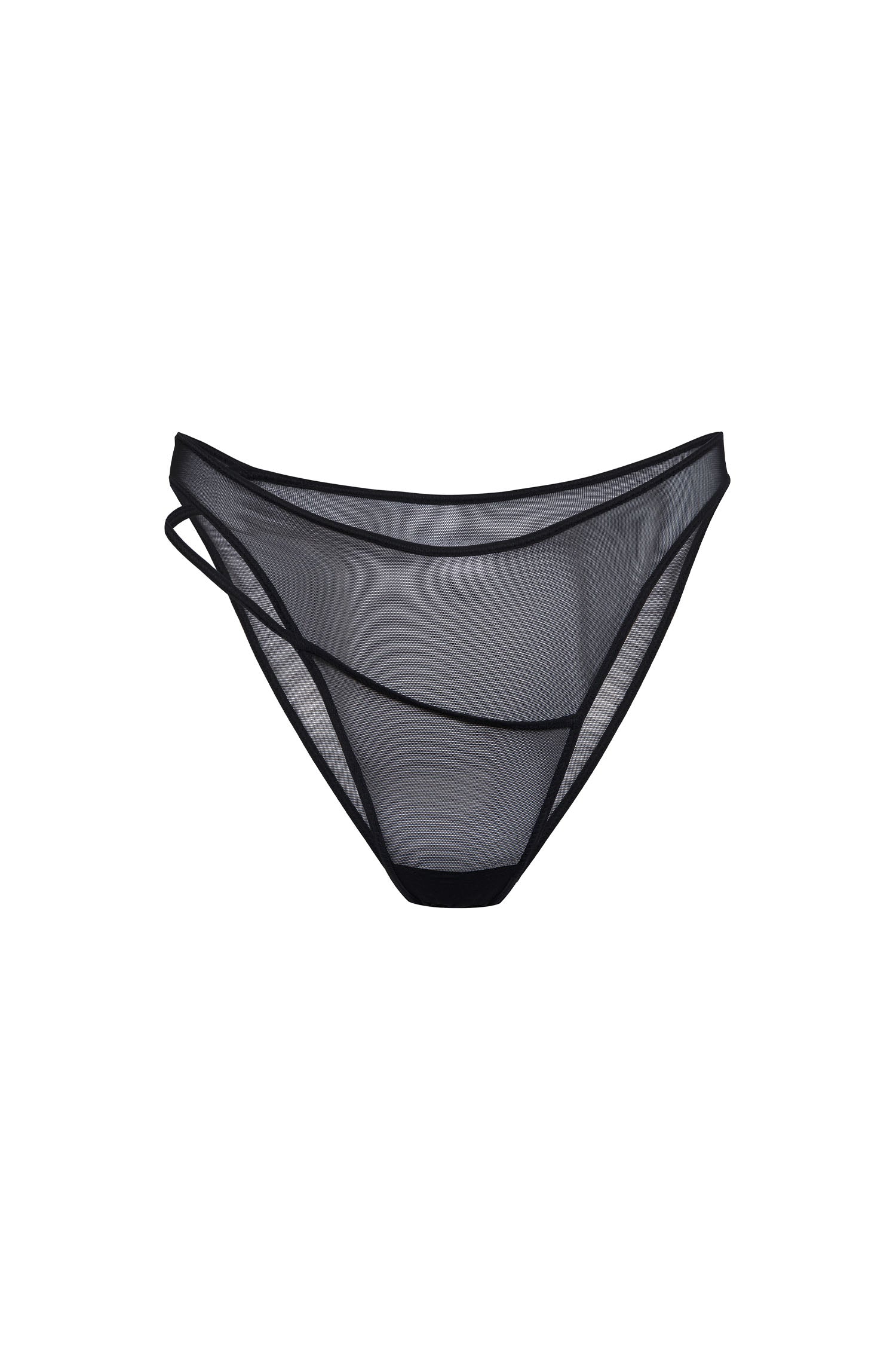 SPIRAL UNDIES / HIGH RISE / BLACK – Overall Office